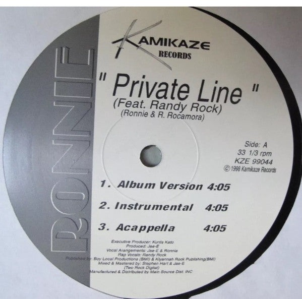 Ronnie – Private Line / If There's No You (Discogs)