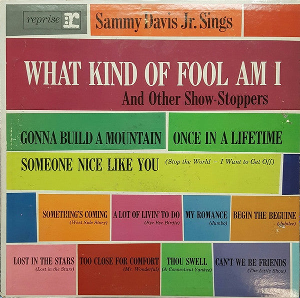 Sammy Davis Jr. – Sings What Kind Of Fool Am I And Other Show-Stoppers