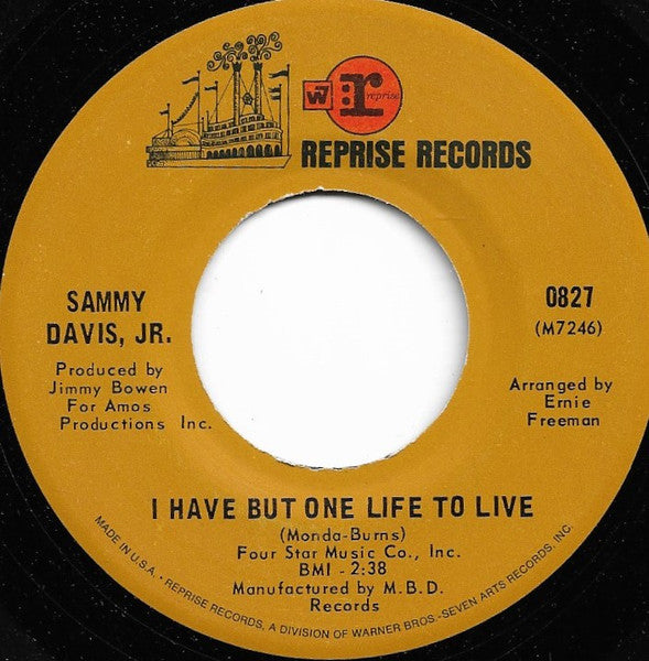 Sammy Davis, Jr. – I Have But One Life To Live