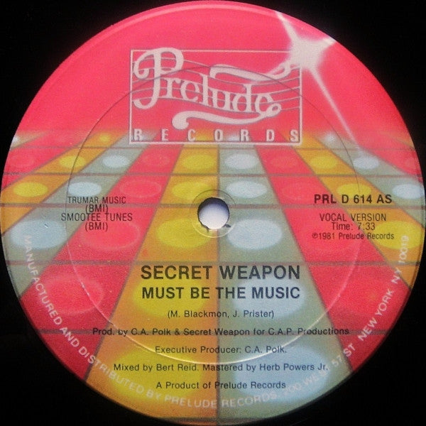 Secret Weapon ‎– Must Be The Music