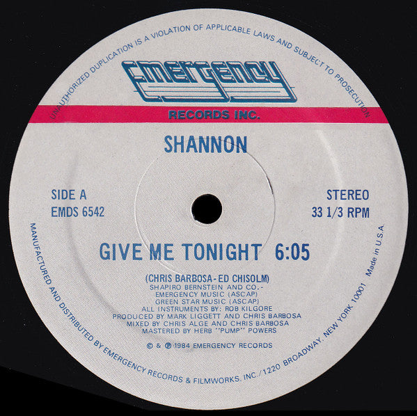 Shannon – Give Me Tonight (IMAGINE)