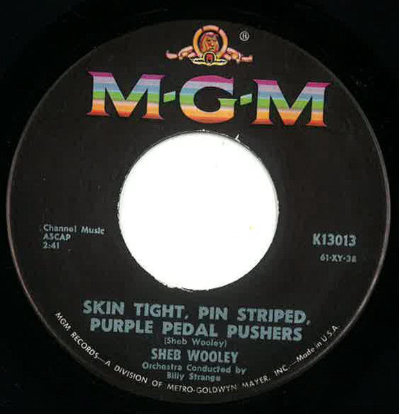 Sheb Wooley – Skin Tight, Pin Striped, Purple Pedal Pushers