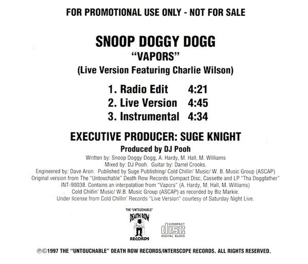 Snoop Doggy Dogg ‎– Vapors (PLATURN)