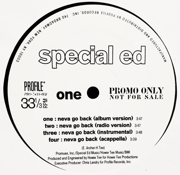Special Ed – Neva Go Back