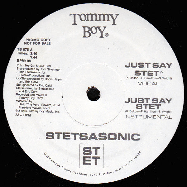 Stetsasonic – Just Say Stet