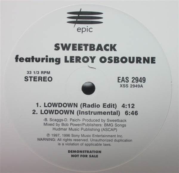 Sweetback ft. Leroy Osbourne – Lowdown