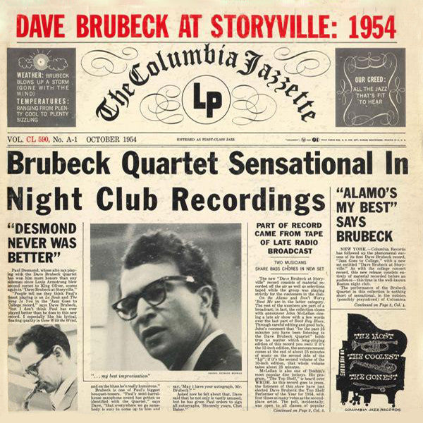 The Dave Brubeck Quartet – Dave Brubeck At Storyville: 1954