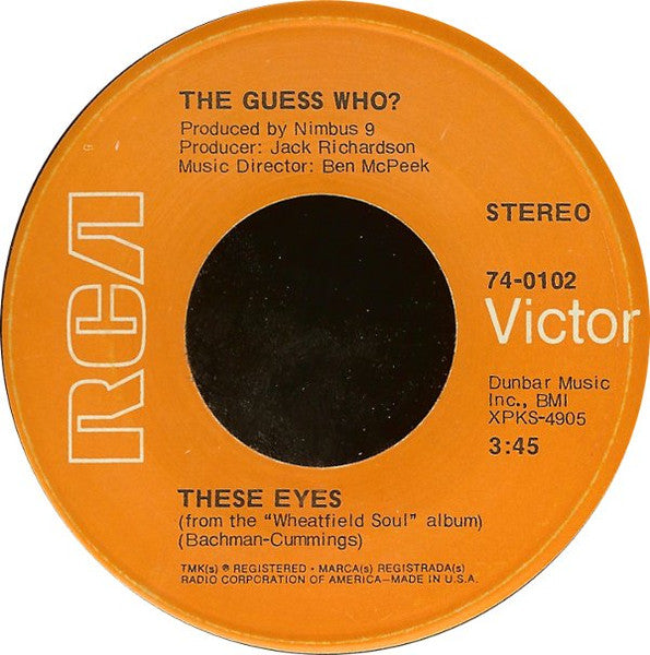 The Guess Who? – These Eyes