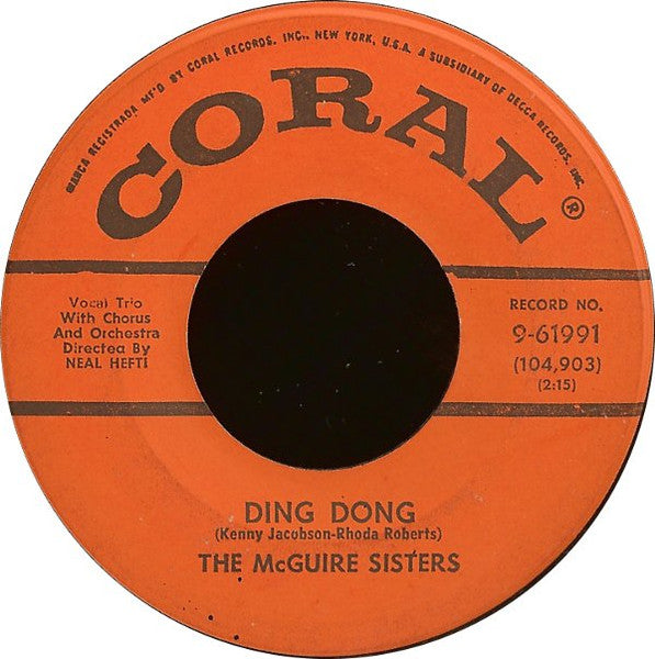 The McGuire Sisters – Ding Dong
