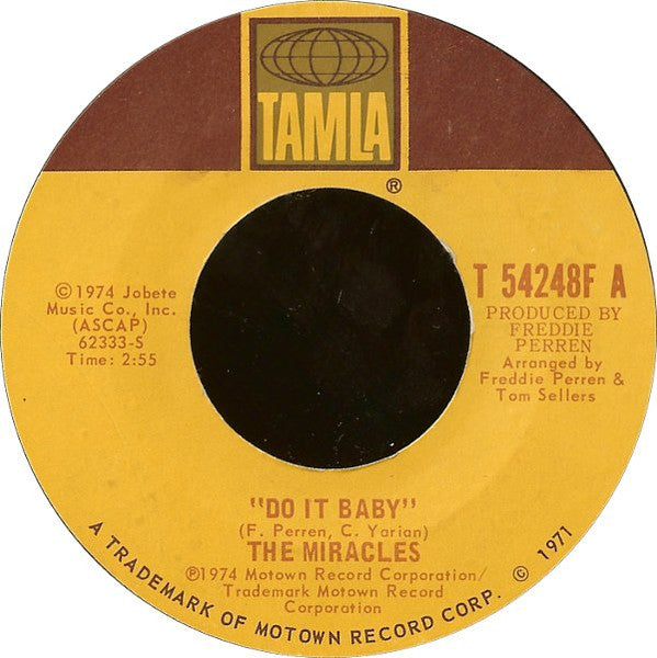 The Miracles – Do It Baby