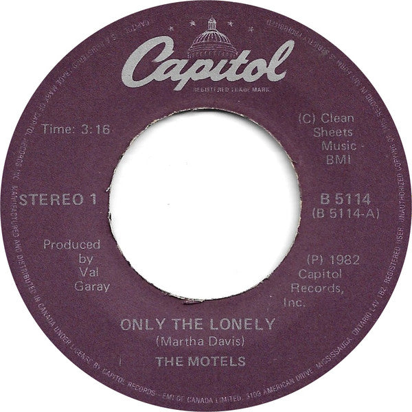 The Motels – Only The Lonely