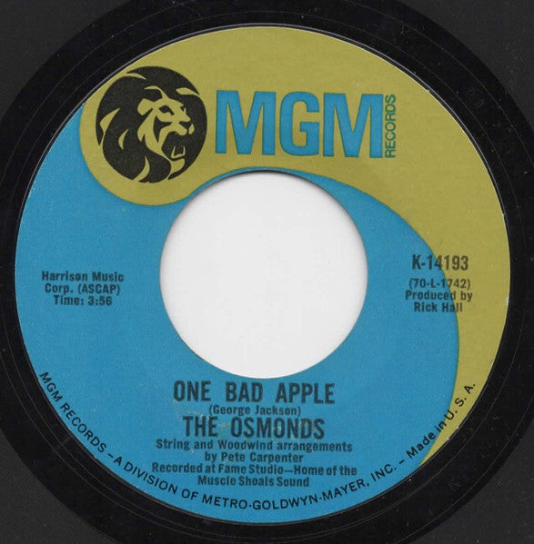 The Osmonds – One Bad Apple