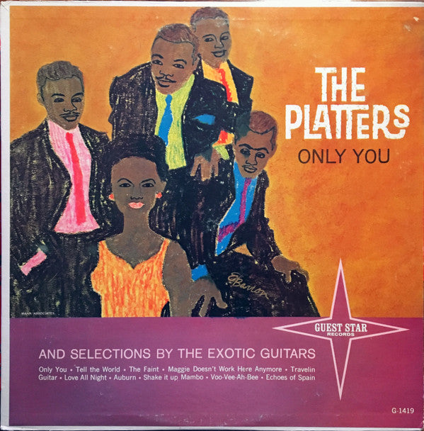 The Platters And Selections By The Exotic Guitars ‎– Only You