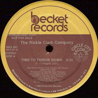 The Rickie Clark Company – Time To Throw Down