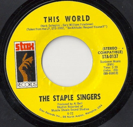 The Staple Singers – This World / Are You Sure?