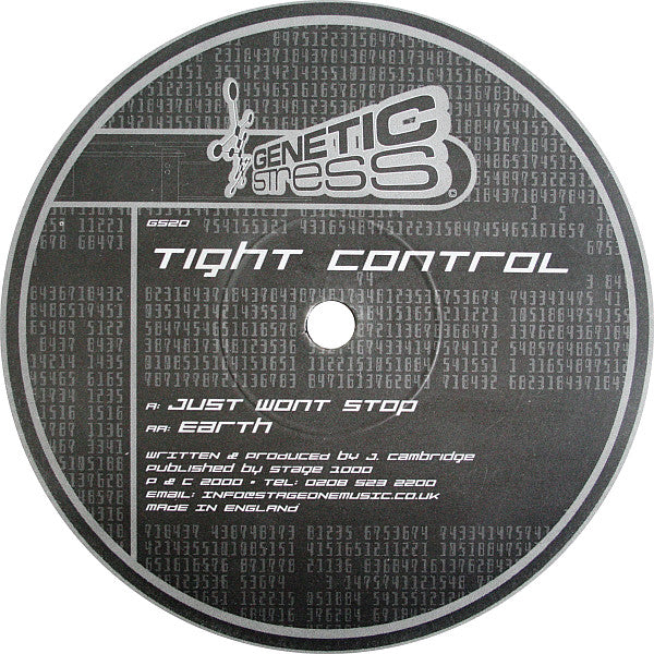 Tight Control – Just Wont Stop / Earth (IMAGINE)