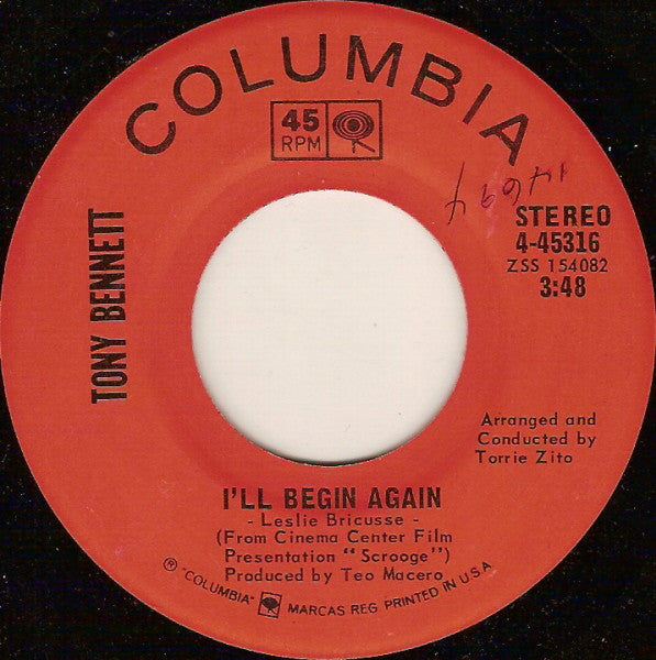 Tony Bennett – I'll Begin Again