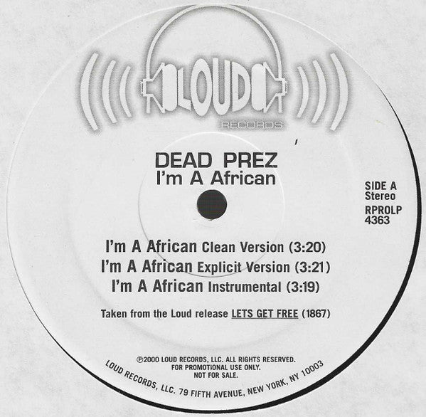 Dead Prez – I'm A African
