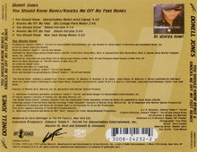 Load image into Gallery viewer, Donell Jones- You Should Know Remix &amp; Knocks Me off My Feet Remix CD Maxi-Single (PLATURN)
