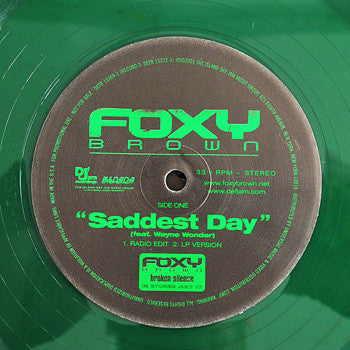 Foxy Brown ft. Wayne Wonder - Saddest Day (Discogs)