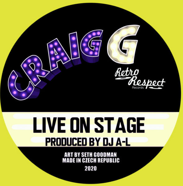 Craig G - Live on Stage b/w Talk to Em' Feat. Sadat X