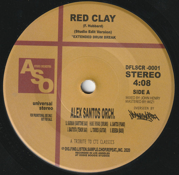 Alex Santos Orchestra - Red Clay bw Nautilus